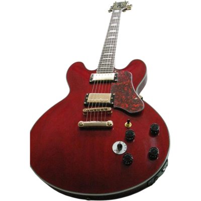 Custom Crown ES335 BB King Lucille Transparent Red Electric Guitar