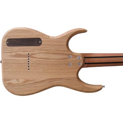 Custom Topaz Black Machine Natural Birdseye Burl 7 String Guitar - Image 3