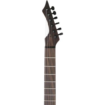 Custom Topaz Black Machine Natural Ask Wood Body 6 String Guitar - Image 7