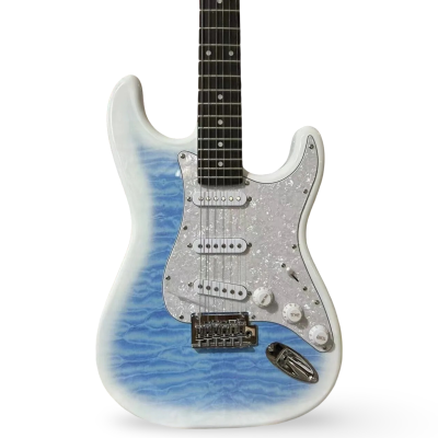 Custom Regent MIJ Hybrid Quilted Maple Top Jimi Larimar Blue Guitar