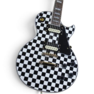 Custom Crown Rick Nielsen Checkerboard 6 String Electric Guitar - Image 3