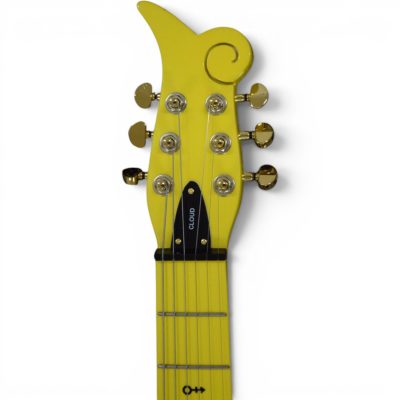 Custom Ember Prince Cloud Yellow Electric Guitar Black Knobs - Image 5