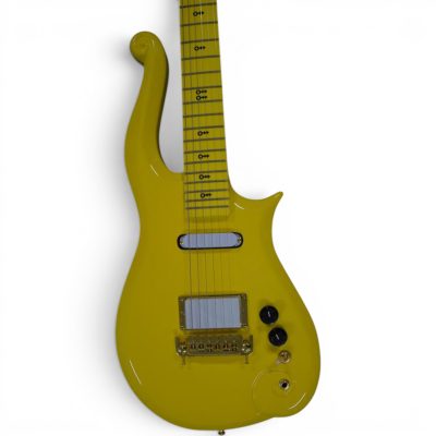 Custom Ember Prince Cloud Yellow Electric Guitar Black Knobs