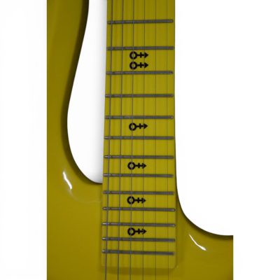 Custom Ember Prince Cloud Yellow Electric Guitar Black Knobs - Image 9