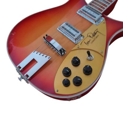 Custom Nova Cherry Fireglo 620 Solid Body Guitar Tom Petty Toaster Pickups 12 String - Image 2