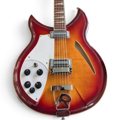 Custom Nova Cherry Fireglo 381 V69 Semi Hollow 12 String Electric Guitar Left Handed