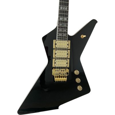 Custom Axis Destroyer II DT555 Black Finish Phil Collen 3 Pickups Floyd Rose Tremolo Guitar - Image 4