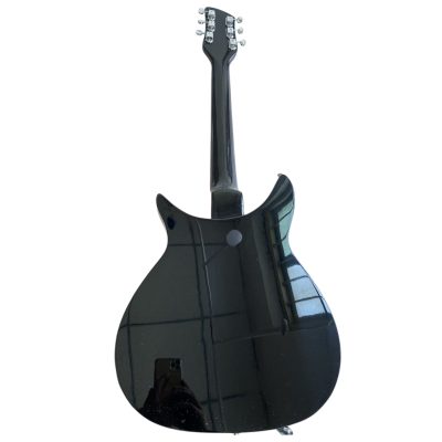 Custom Nova Black Jetglo 325C64 21 Inch Scale Length Rosewood Fretboard Guitar Gold Pickguard - Image 9