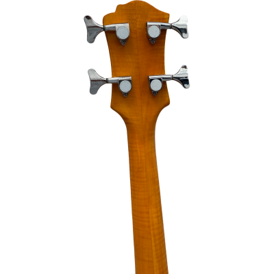 Custom Norturne Mockingbird Natural Quilted Maple Top 4 String Bass - Image 5