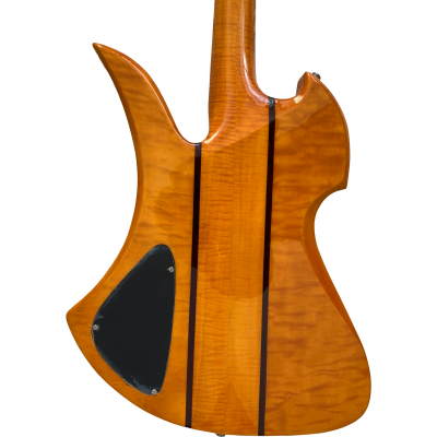 Custom Norturne Mockingbird Natural Quilted Maple Top 4 String Bass - Image 6