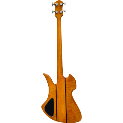 Custom Norturne Mockingbird Natural Quilted Maple Top 4 String Bass - Image 7