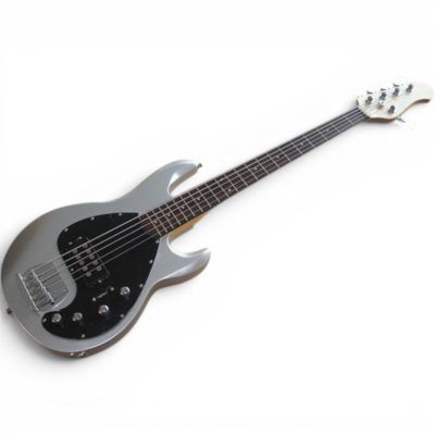 Custom Aether Sting Satin Silver 5 String 1 Pickup Bass - Image 2