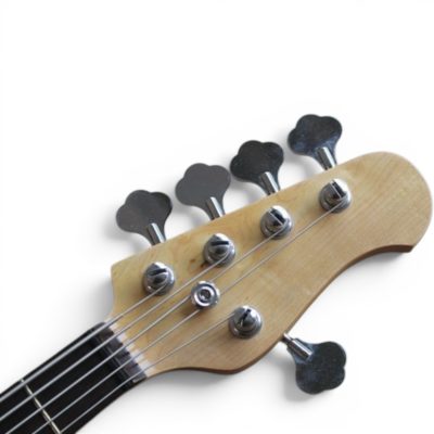 Custom Aether Sting Satin Silver 5 String 1 Pickup Bass - Image 5