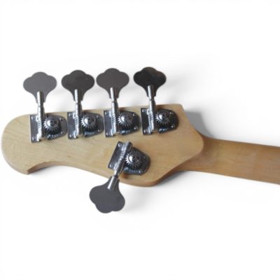 Custom Aether Sting Satin Silver 5 String 1 Pickup Bass - Image 6