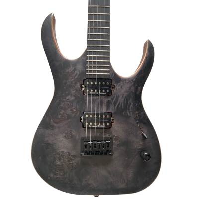 Custom Onyx Duvell Trans Graphite Matt 6 String Electric Guitar
