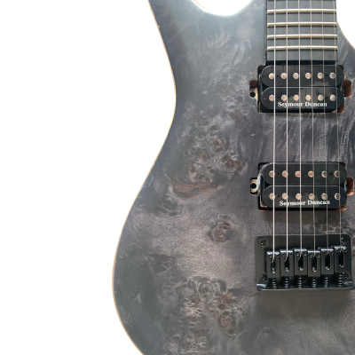 Custom Onyx Duvell Trans Graphite Matt 6 String Electric Guitar - Image 5