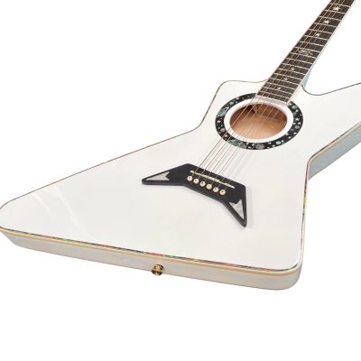 Custom Halo Abalone Bindings Matthias Jabs Alpine White Guitar EX90
