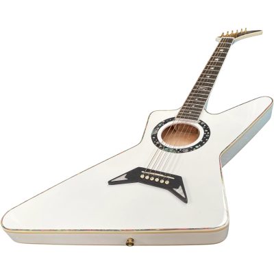 Custom Halo Abalone Bindings Matthias Jabs Alpine White Guitar EX90 - Image 4