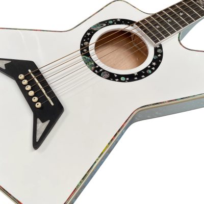 Custom Halo Abalone Bindings Matthias Jabs Alpine White Guitar EX90 - Image 5