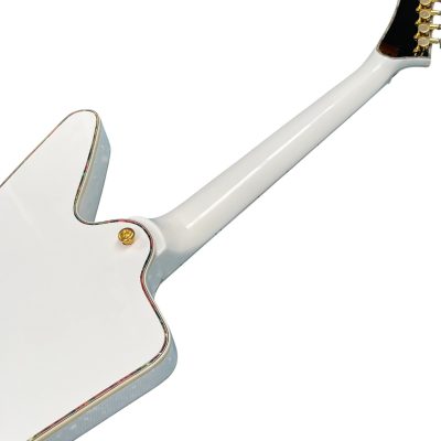 Custom Halo Abalone Bindings Matthias Jabs Alpine White Guitar EX90 - Image 8