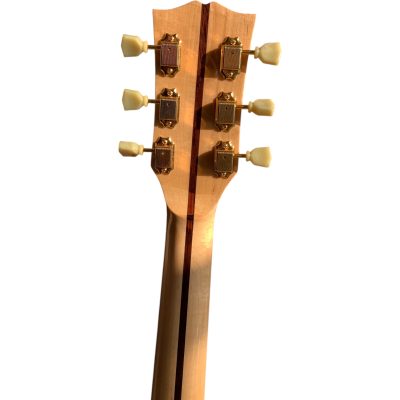 Custom Crown SJ200 Natural Solid Sitka Spruce Top Elvis Acoustic Electric Guitar Inlayed Fretboard - Image 6
