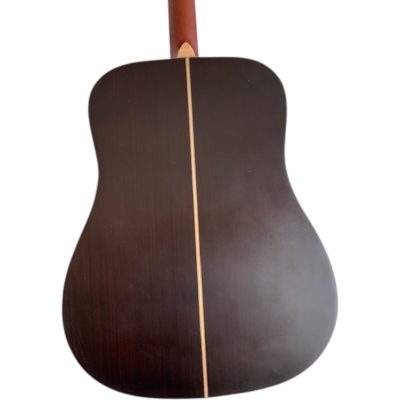Custom Forge Jack Daniels Sunburst Aged Barrel Finish Dreadnought Solid Spruce Top Acoustic Electric Guitar - Image 10