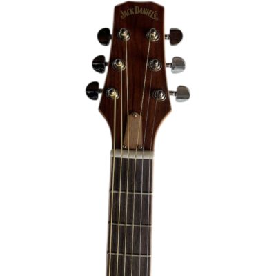 Custom Forge Jack Daniels Sunburst Aged Barrel Finish Dreadnought Solid Spruce Top Acoustic Electric Guitar - Image 4