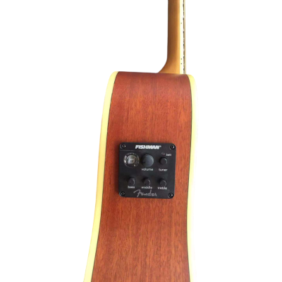 Custom Regent Natural Satin Mahogany Tim Armstrong Hellcat Acoustic Electric guitar - Image 7