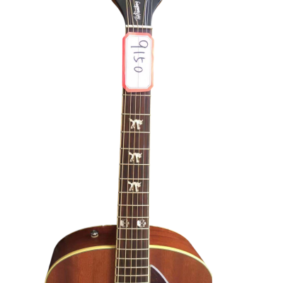 Custom Regent Natural Satin Mahogany Tim Armstrong Hellcat Acoustic Electric guitar - Image 4