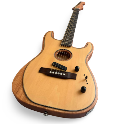 Custom Regent Solid Sitka Spruce Top Acoustic Sonic Electric Guitar - Image 2