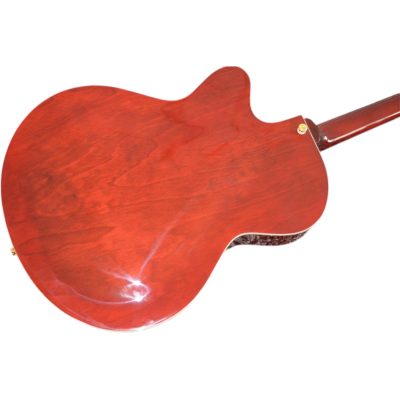 Custom Crown CES Archtop Semi Hollow Wine Red Jazz Guitar - Image 7