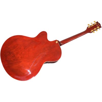 Custom Crown CES Archtop Semi Hollow Wine Red Jazz Guitar - Image 6