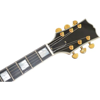 Custom Crown CES Archtop Semi Hollow Wine Red Jazz Guitar - Image 2
