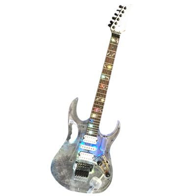 Custom Axis Plexiglass Acrylic Lucite Multi Color LED Tremolo Guitar Jem Tree Of Life Inlay Rosewood Fretboard - Image 2