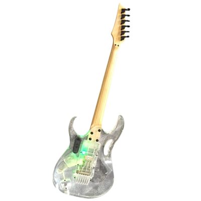 Custom Axis Plexiglass Acrylic Lucite Multi Color LED Tremolo Guitar Jem Tree Of Life Inlay Rosewood Fretboard - Image 8