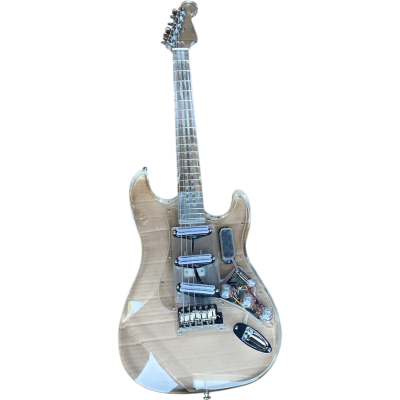 Custom Regent Plexiglass Acrylic Lucite 6 String Electric Guitar - Image 3