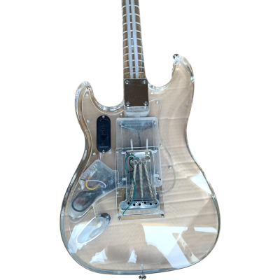 Custom Regent Plexiglass Acrylic Lucite 6 String Electric Guitar - Image 7
