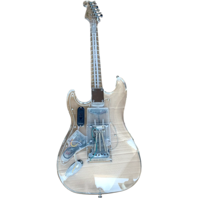 Custom Regent Plexiglass Acrylic Lucite 6 String Electric Guitar - Image 8