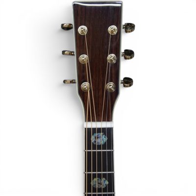 Custom Vertex D45 Amber Solid Spruce Top Acoustic Electric Guitar Fishman Pickups - Image 3