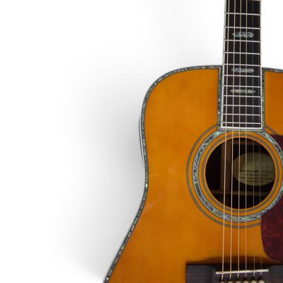 Custom Vertex D45 Amber Solid Spruce Top Acoustic Electric Guitar Fishman Pickups - Image 9