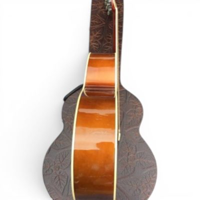 Custom Crown J180 Amber Natural Finish Brothers Acoustic Electric Guitar Red Tortoiseshell Moustache Pickguards - Image 4