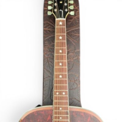 Custom Crown J180 Amber Natural Finish Brothers Acoustic Electric Guitar Red Tortoiseshell Moustache Pickguards - Image 5