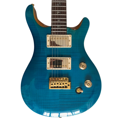 Custom Monarch Santana Blue Matteo Aquamarine Electric Guitar