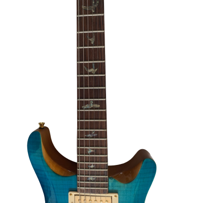 Custom Monarch Santana Blue Matteo Aquamarine Electric Guitar - Image 5
