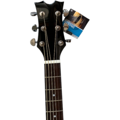 Custom Vertex Hot Rod Flames Bret Michael The Player Acoustic Guitar Dreadnought - Image 4