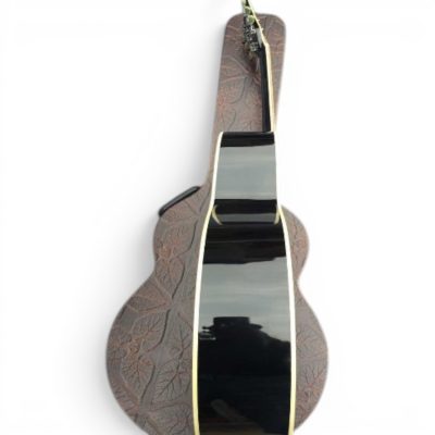 Custom Crown J180 Black Finish Brothers Acoustic Electric Guitar Red Tortoiseshell Moustache Pickguards - Image 4