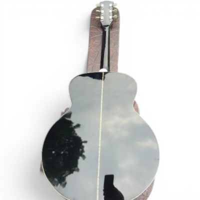 Custom Crown J180 Black Finish Brothers Acoustic Electric Guitar Red Tortoiseshell Moustache Pickguards - Image 7
