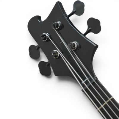 Custom Nova 4003 Jetglo 4 String Bass Black Pickguard Noir Ebony Fretboard - Image 3