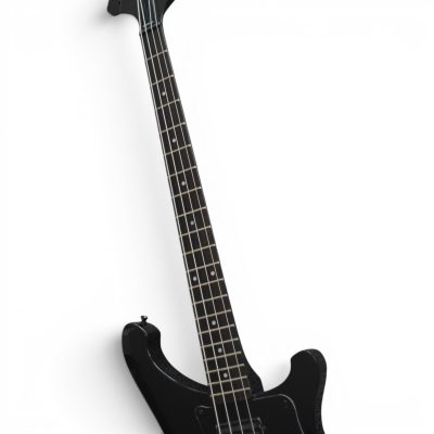 Custom Nova 4003 Jetglo 4 String Bass Black Pickguard Noir Ebony Fretboard - Image 4