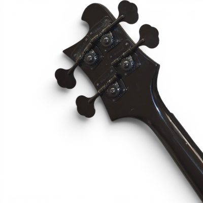 Custom Nova 4003 Jetglo 4 String Bass Black Pickguard Noir Ebony Fretboard - Image 5